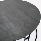 Masuta de cafea Blat rotund si baza Made in Italy - Tullia Viadurini