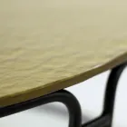 Masuta de cafea cu blat din sticla si baza rotunda Made in Italy - Tullia Viadurini