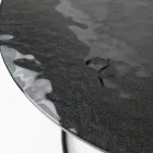 Masuta de cafea cu blat din sticla si baza rotunda Made in Italy - Tullia Viadurini