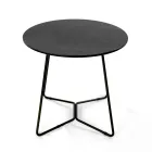 Masuta de cafea rotunda cu blat din gresie portelanata Made in Italy - Paini Viadurini