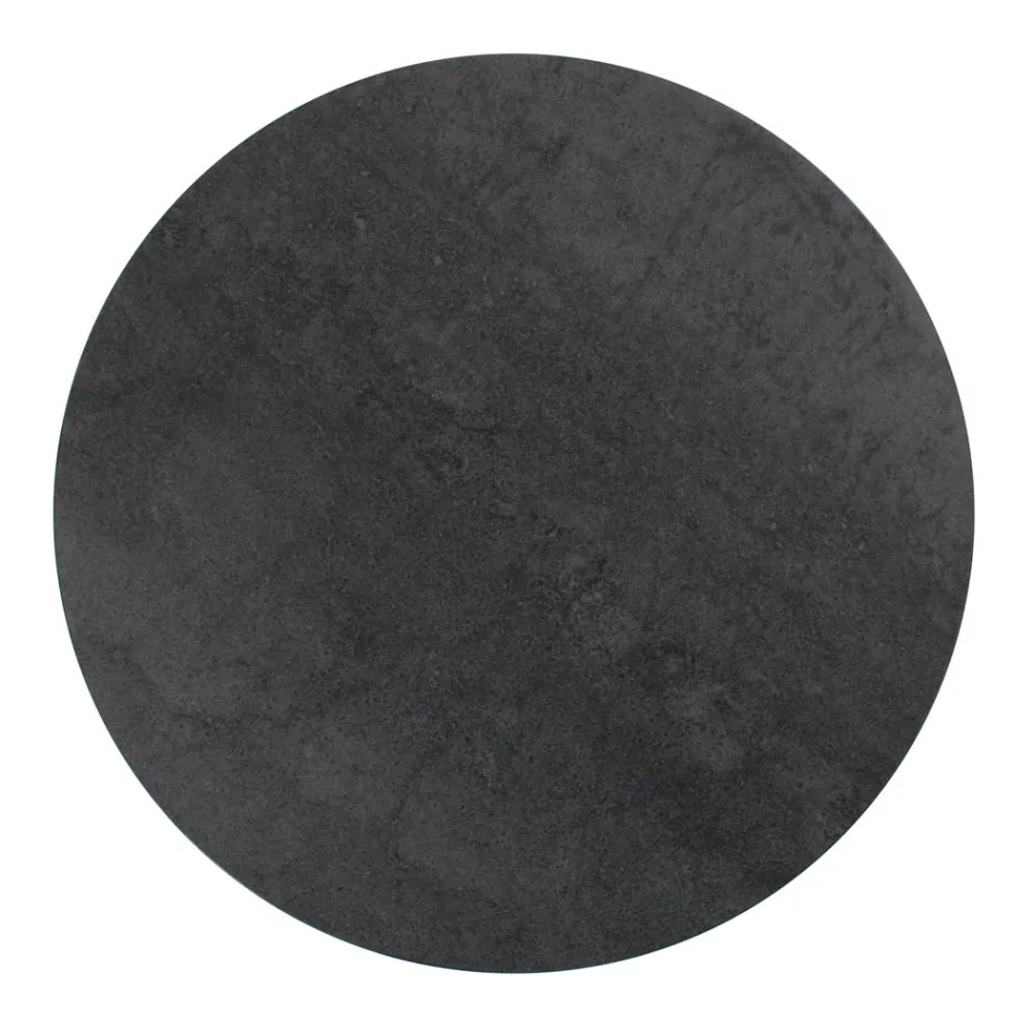 Masuta de cafea rotunda cu blat din gresie portelanata Made in Italy - Paini Viadurini