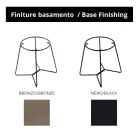 Masuta de cafea rotunda cu blat din sticla Made in Italy - Paini Viadurini