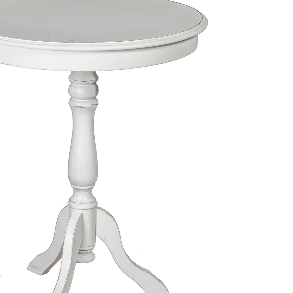 Masuta de cafea rotunda pentru living in diferite finisaje Made in Italy - Eracle Viadurini