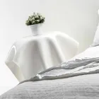 Tabelul de design modern din plexiglas alb Opt, made in Italy Viadurini