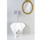 Tabelul de design modern din plexiglas alb Opt, made in Italy Viadurini