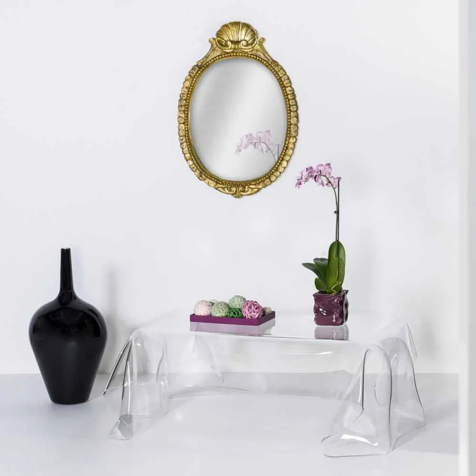 Tabelul plexiglass design modern drapat Asia Viadurini