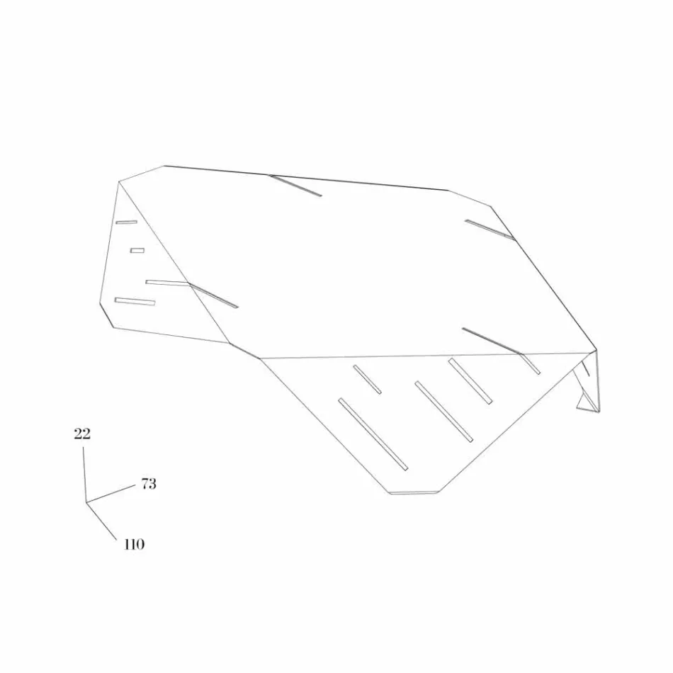 Masuta de cafea Proiectare Origamo Mabele Viadurini