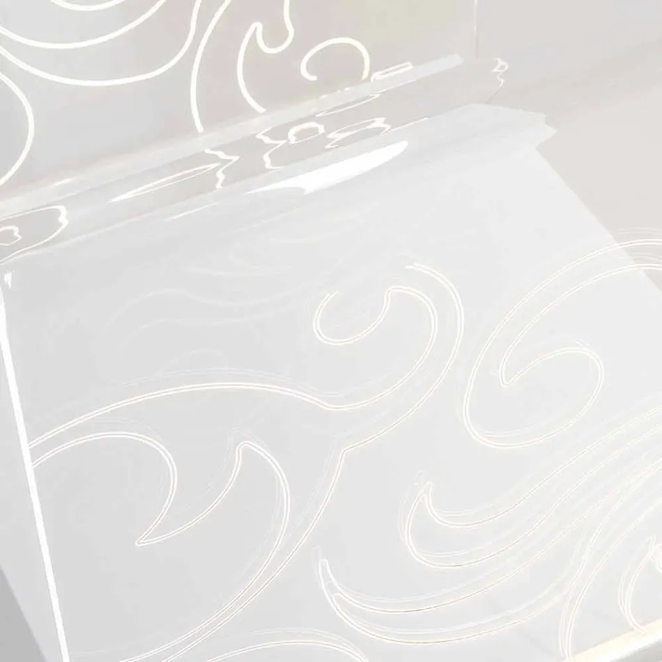 Design mese de cafea din plexiglas cu lumină led realizată în Italia, Chiusi Viadurini