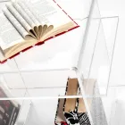 Design masa de cafea din plexiglas cu trei rafturi fabricate în Italia, Gosto Viadurini