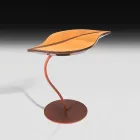 Masuta de cafea în servicii de stejar și picioare în Adam Steel Viadurini