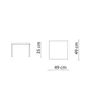 Masuta de cafea stivuitoare de gradina din otel galvanizat Made in Italy - Aberdeen Viadurini