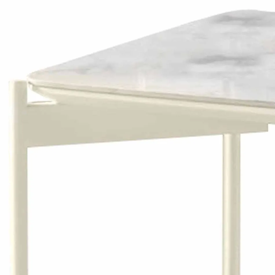 Masă de cafea din ceramică și metal din Piața Modern Design - Porcupine Viadurini