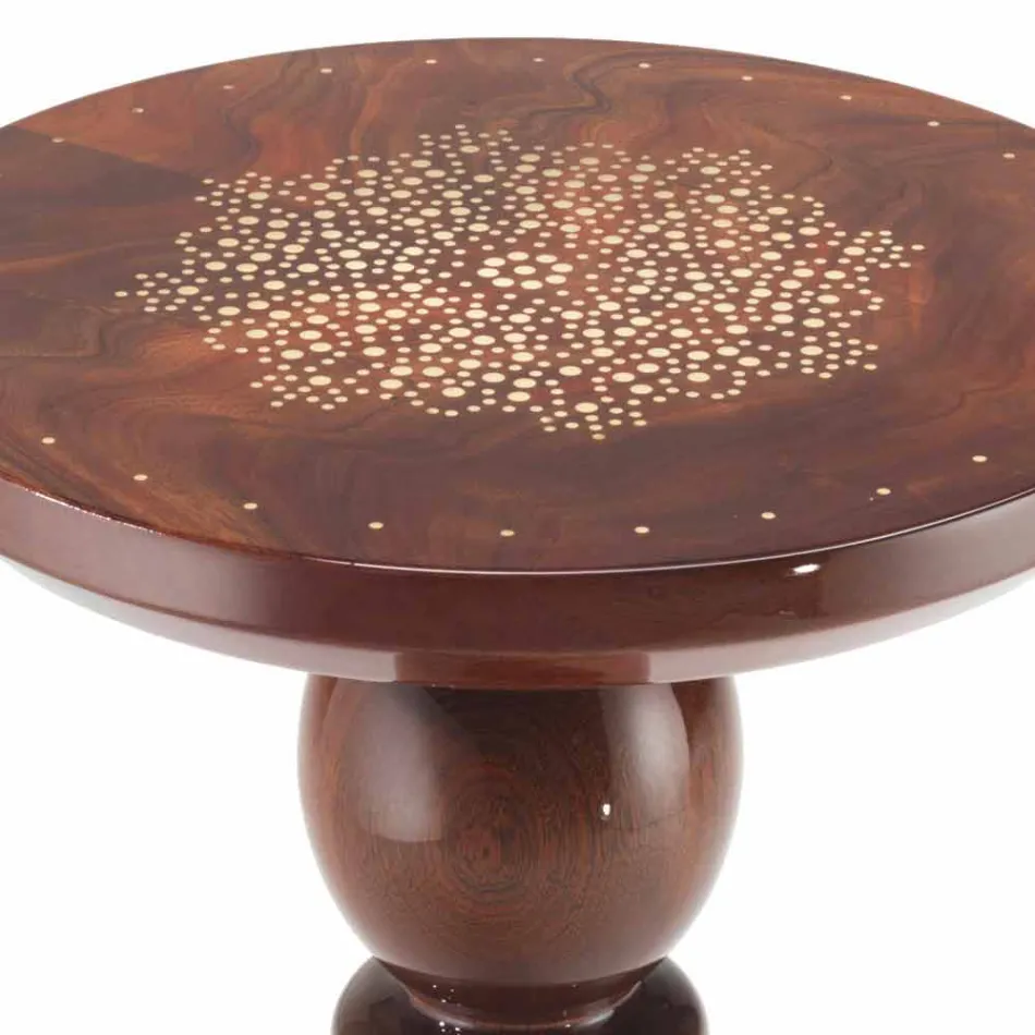 Lampă de masă cu decor în pardoseală din alamă, 45 cm diametru, Sanni Viadurini