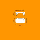 Mese de cafea luminoase cu sticlă de vin spumant, design exterior sau interior - Lily by Myyour Viadurini