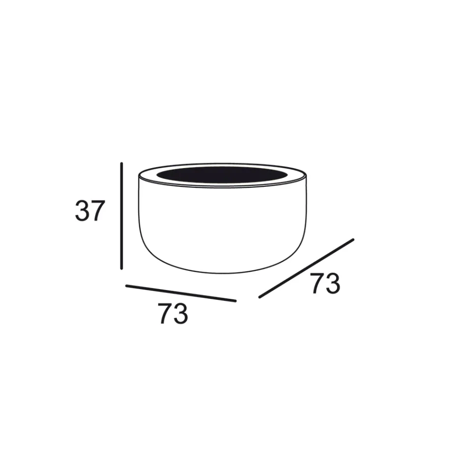 Masuta de cafea luminoasa de exterior cu lumina LED si blat Hpl Made in Italy - Belida Viadurini