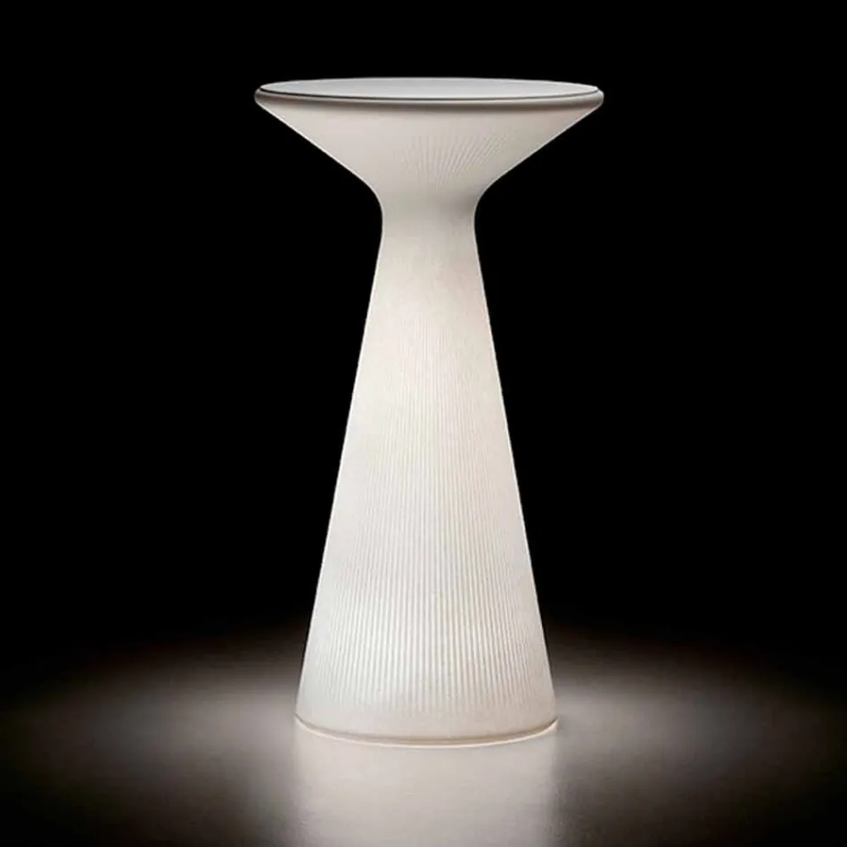 Măsuță de cafea în aer liber cu blat rotund în HPL Made in Italy - Desmond Viadurini