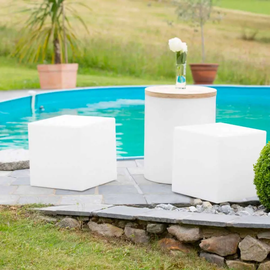 Masă de cafea din plastic colorat, modern, cu design modern - Dadostar Viadurini