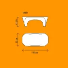 Mese de cafea luminoase RGB pentru design exterior sau interior din plastic - Crin de Myyour Viadurini