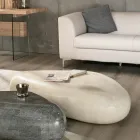 Masuta de cafea moderna in forma de piatra fosila - Beth Viadurini