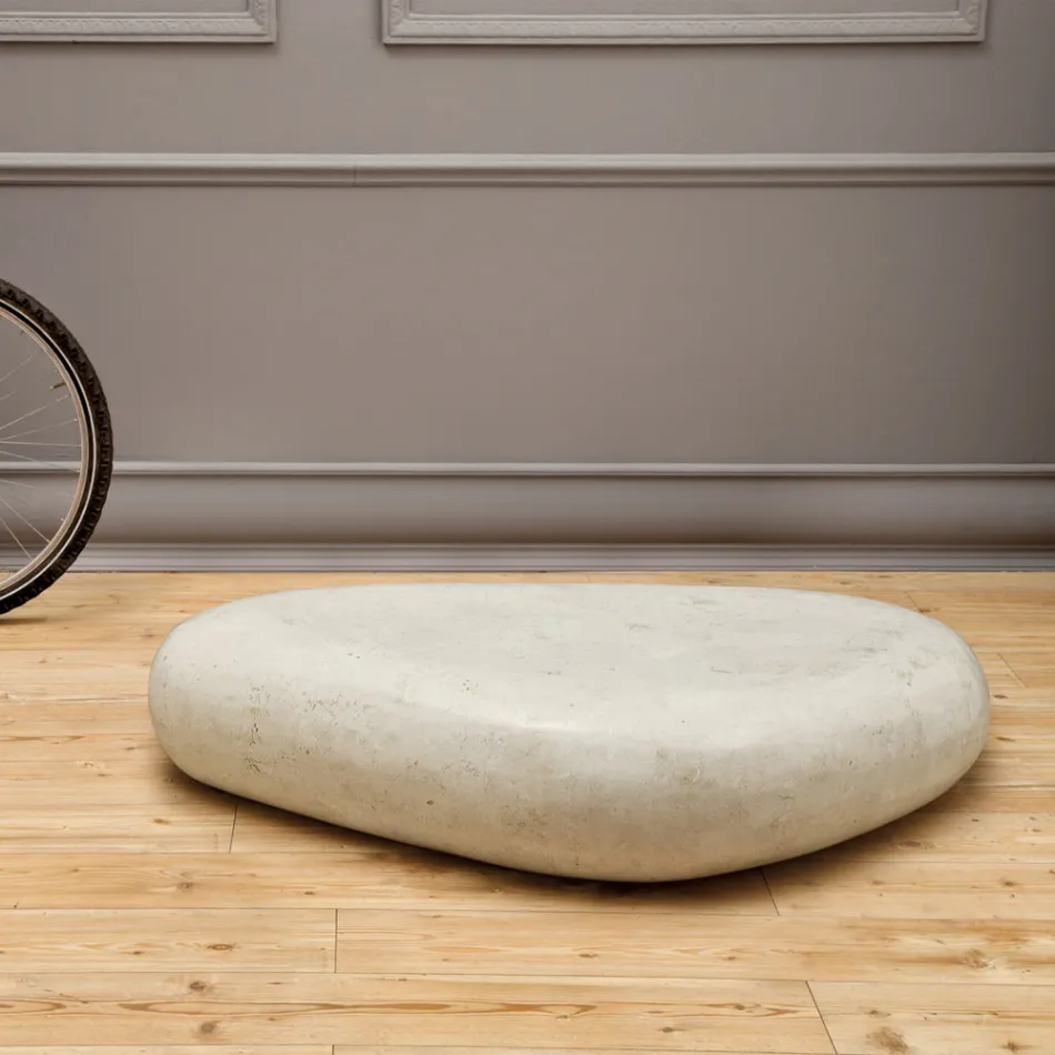 Masuta de cafea moderna in forma de piatra fosila - Beth Viadurini