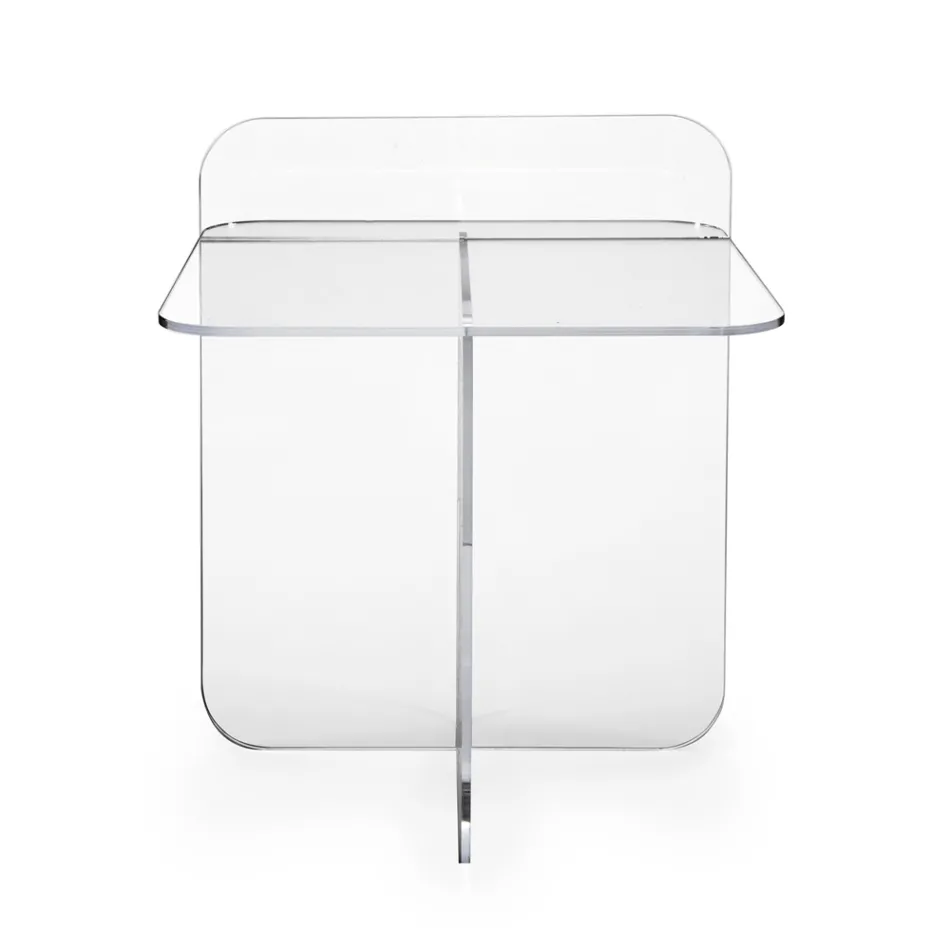 Masuta de cafea moderna din plexiglas pentru living, fabricata in Italia - Ariel Viadurini