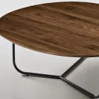 Relia - Masă de cafea modernă din MDF și metal vopsit în diverse finisaje Viadurini
