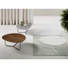 Relia - Masă de cafea modernă din MDF și metal vopsit în diverse finisaje Viadurini