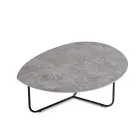Relia - Masă de cafea modernă din MDF și metal vopsit în diverse finisaje Viadurini