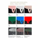 tabel de metal formă modernă cu laser de flori tăiate Andy Viadurini