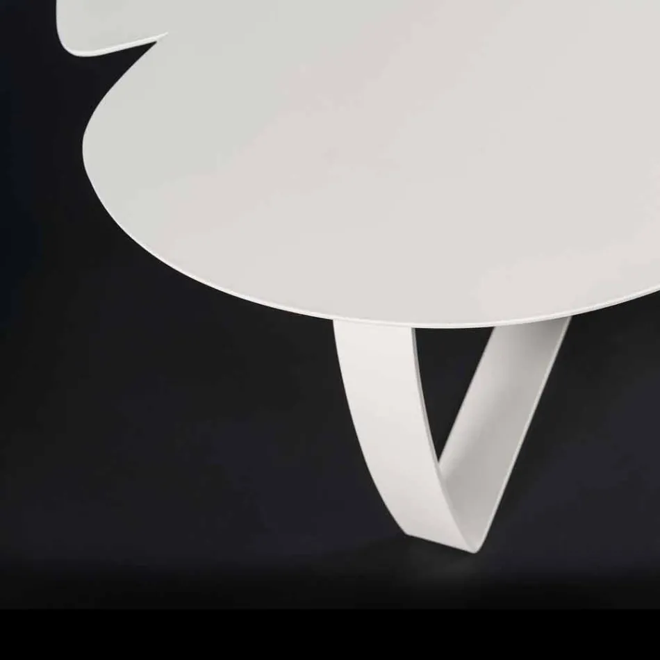 tabel de metal formă modernă cu laser de flori tăiate Andy Viadurini