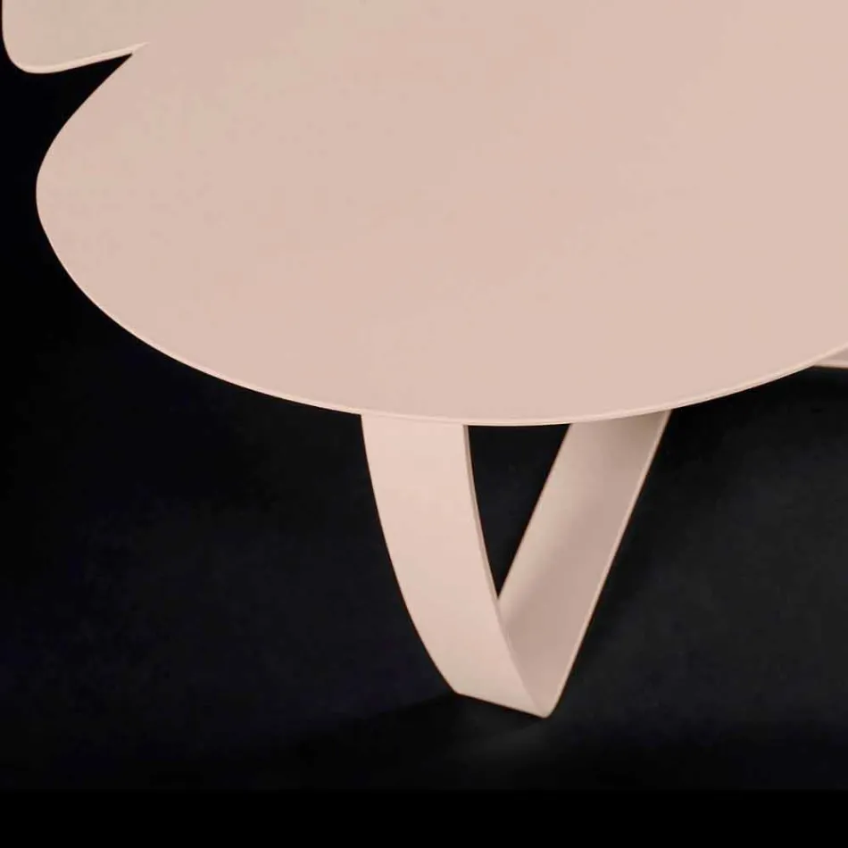 tabel de metal formă modernă cu laser de flori tăiate Andy Viadurini