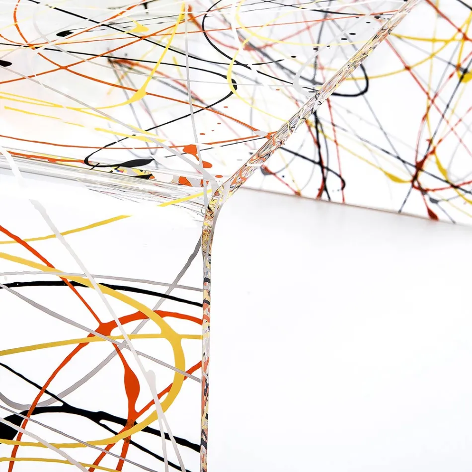 Masuta de cafea moderna din plexiglas Made in Italy - Vichy Viadurini