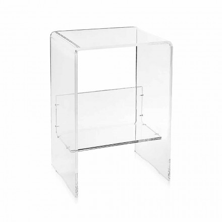 tabel modern Plexiglas L50 x H76 x D40 cm Aza, made in Italy Viadurini