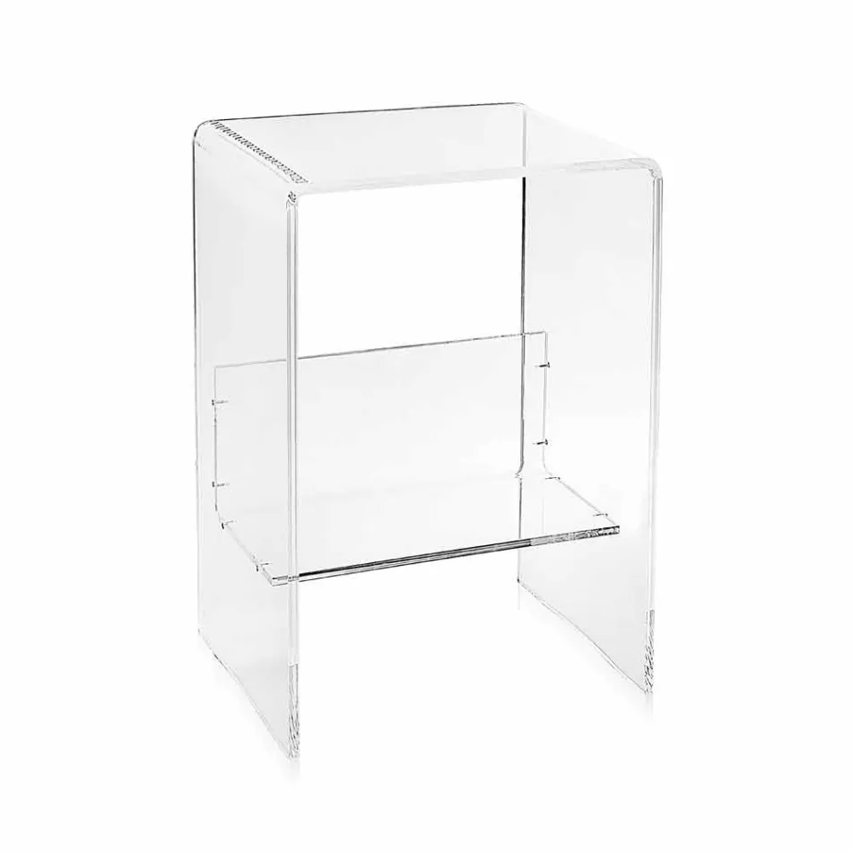 tabel modern Plexiglas L50 x H76 x D40 cm Aza, made in Italy Viadurini