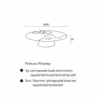 masa de cafea moderne realizate din zada lăcuit Giglio Viadurini