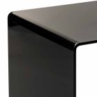 design modern Tabelul negru 50x50cm Big Terry, a făcut în Italia Viadurini