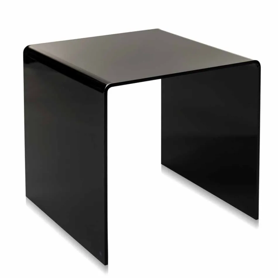 design modern Tabelul negru 50x50cm Big Terry, a făcut în Italia Viadurini