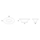 Boat Design Masuta Ovala Metal si Sticla Gravata - Imbarcare Viadurini