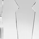 Ilaria - Masă de cafea ovală din plexiglas transparent, fabricată în Italia Viadurini