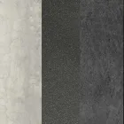 Masuta de cafea ovala din metal pentru living si blat din ceramica in doua nuante - Comacchio Viadurini