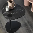 Masuta de cafea pentru living din metal si marmura Marquinia, design de lux - Yassine Viadurini