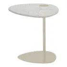 Masuta de cafea pentru living din metal si marmura Marquinia, design de lux - Yassine Viadurini