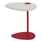 Masuta de cafea pentru living din metal si marmura Marquinia, design de lux - Yassine Viadurini