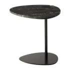 Masuta de cafea pentru living din metal si marmura Marquinia, design de lux - Yassine Viadurini