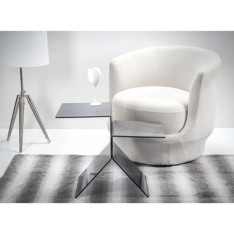 Masuta de cafea din plexiglas colorat transparent pentru camera de zi Made in Italy - Kamon Viadurini