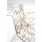 Masuta de cafea din plexiglas colorat transparent pentru camera de zi Made in Italy - Kamon Viadurini