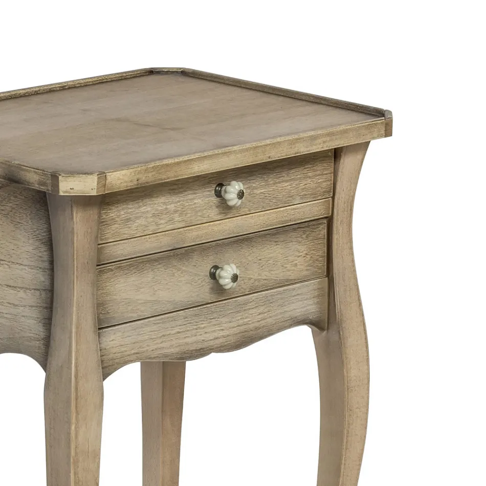 Masa Telefon din Fag in diferite Finisaje Made in Italy - Charun Viadurini