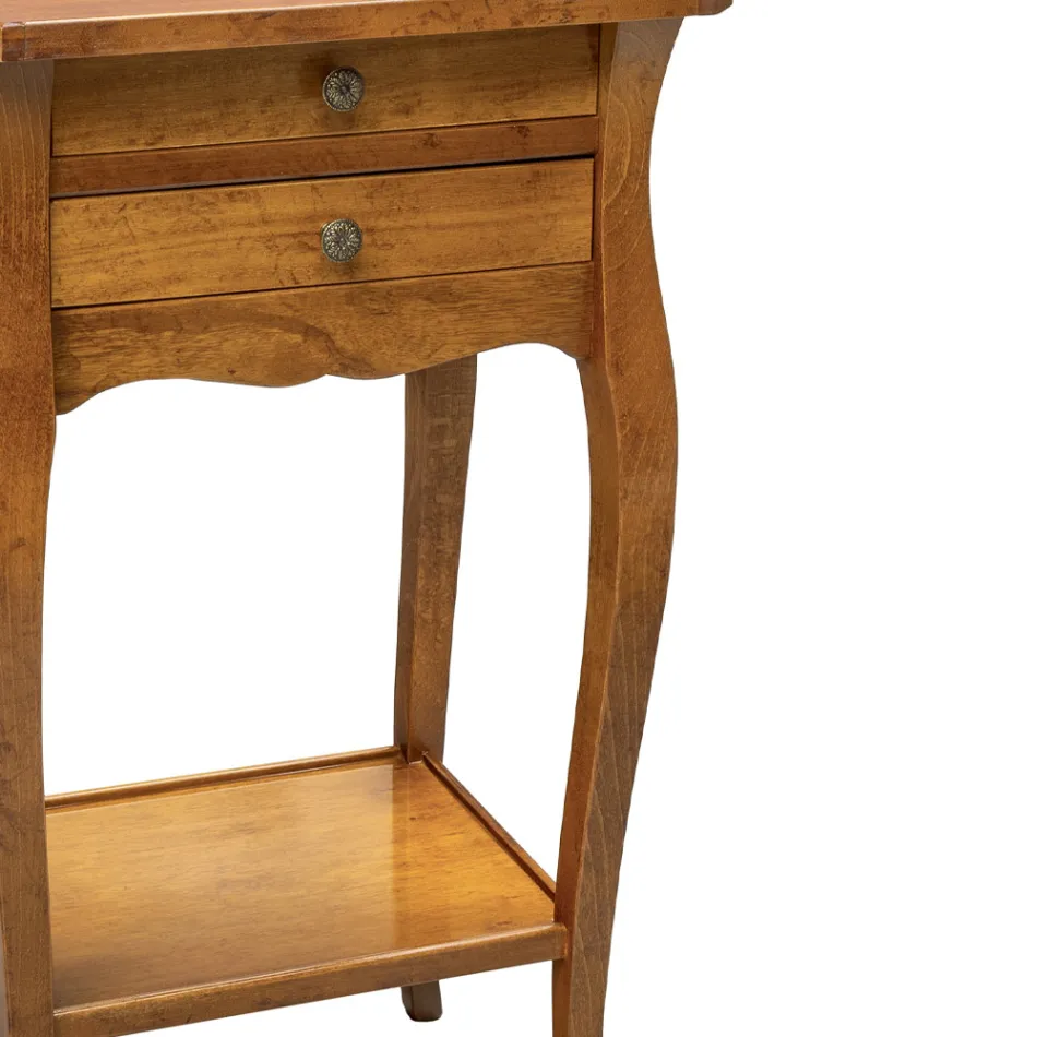 Masa Telefon din Fag in diferite Finisaje Made in Italy - Charun Viadurini