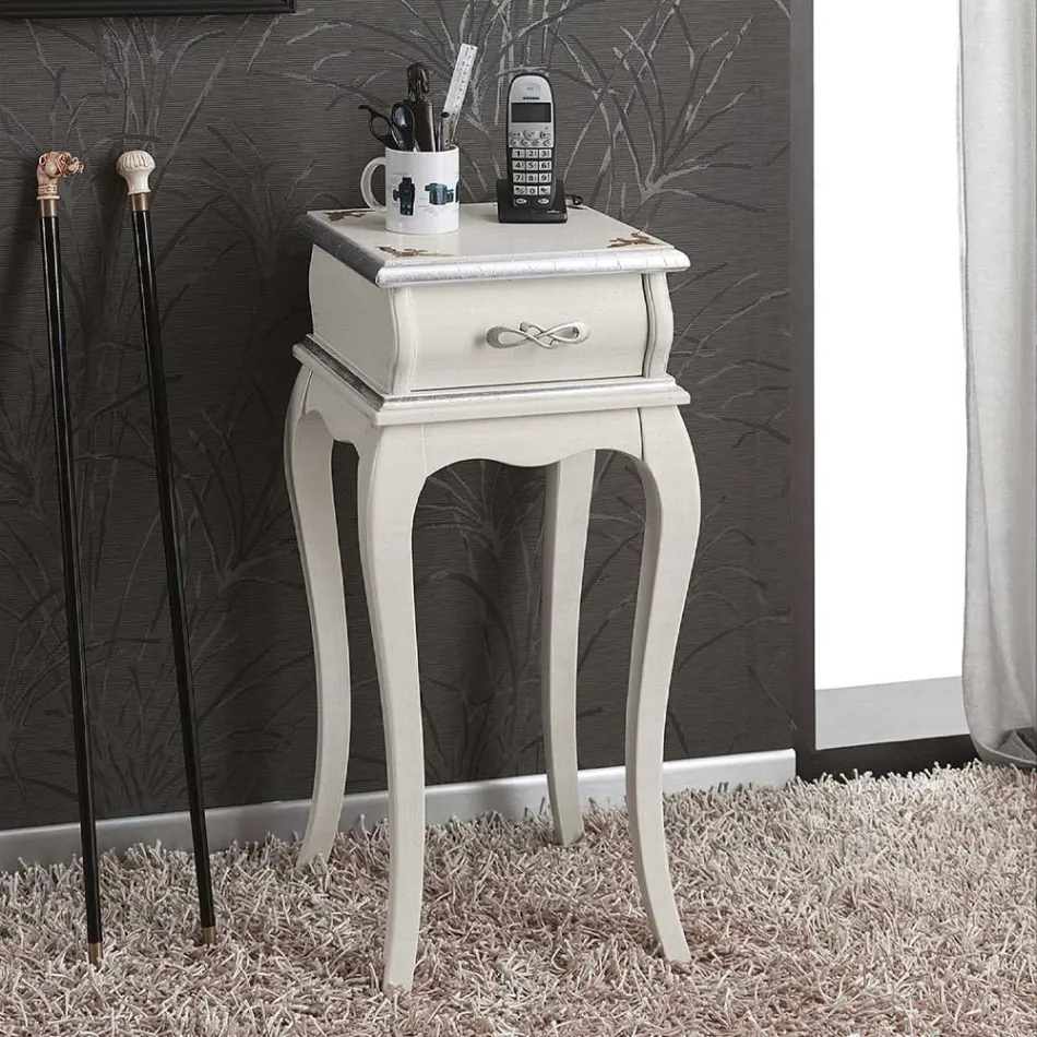 Suport pentru telefon în stil clasic din lemn, fabricat în Italia - Hastings Viadurini