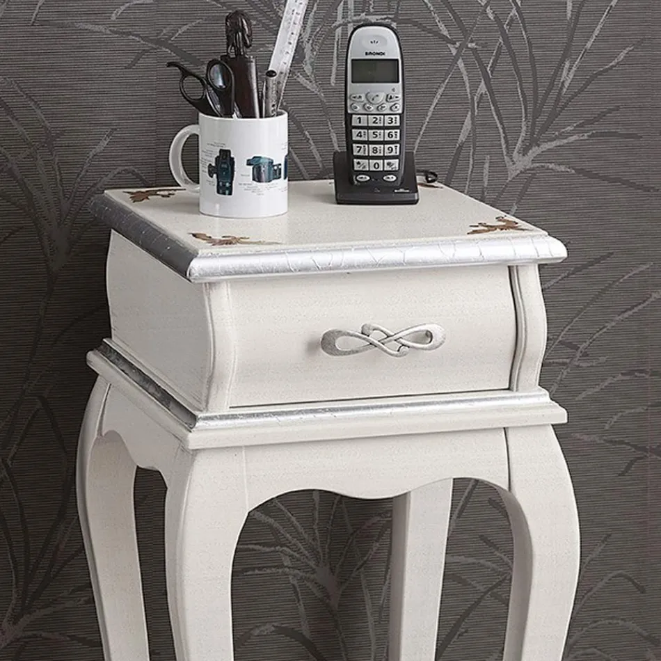 Suport pentru telefon în stil clasic din lemn, fabricat în Italia - Hastings Viadurini